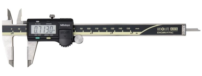 Mitutoyo ABSOLUTE AOS Digimatic keményfém betétes digitális tolómérő, 0-6", 0.0005" (0.01 mm) (500-159-30) termék fő termékképe