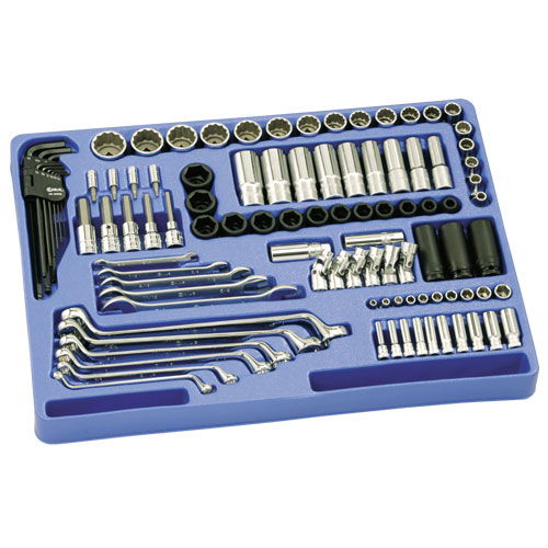 Genius Tools MS-100S 1/4"-os és 1/2"-os szerszám készlet, colos, 100 részes termék fő termékképe