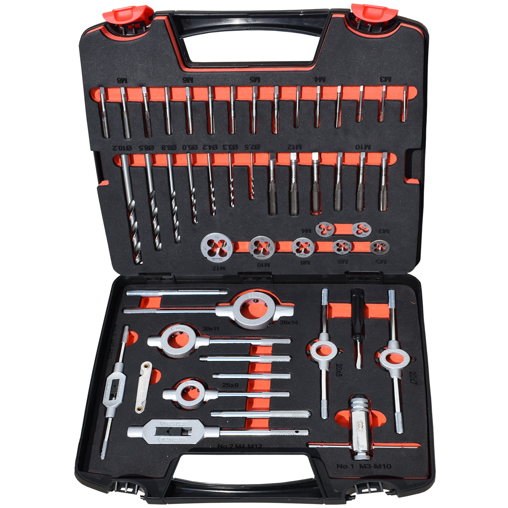 Abraboro HSS-G 45 részes menetszerszám készlet, DIN 352 termék fő termékképe