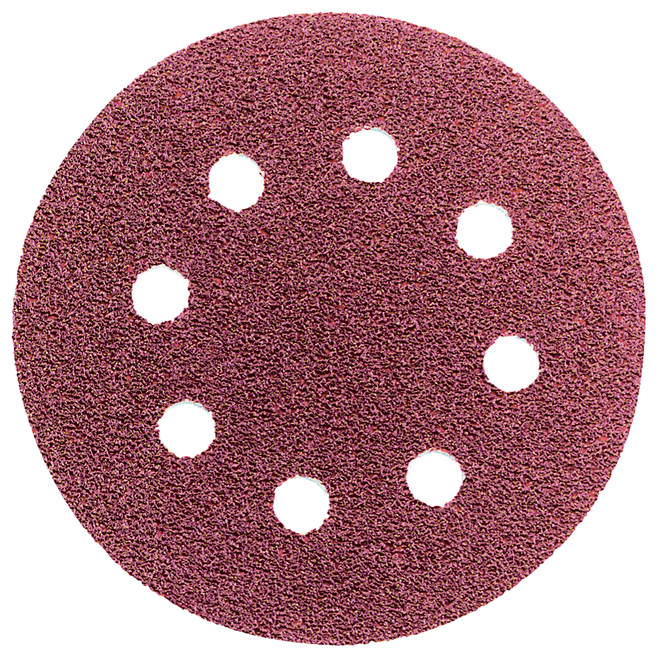Abraboro 125 mm kör alakú csiszolópapír 8 lyukkal, 40-es szemcseméret, 50 db/csomag termék fő termékképe