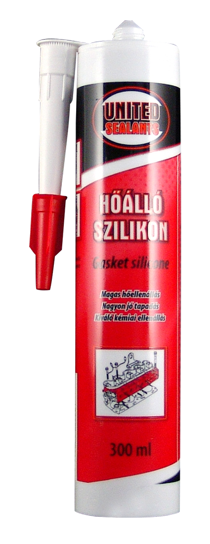 UNITED SEALANTS HŐÁLLÓ SZILIKON 300ML (PIROS) termék fő termékképe