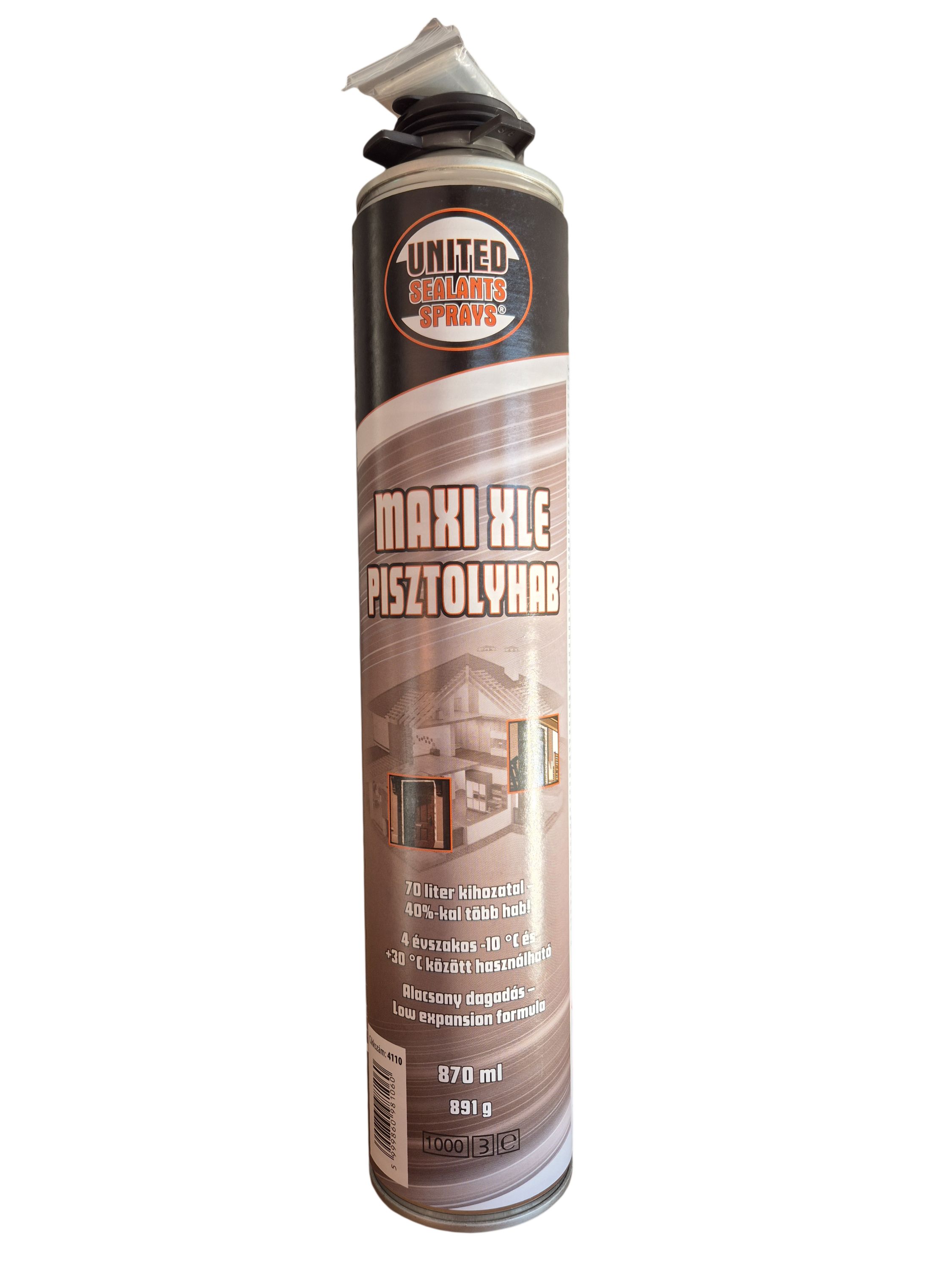 UNITED Pisztolyhab Maxi XLE 870ml 4 évszakos termék fő termékképe