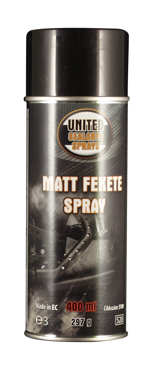 UNITED SPRAYS MATT FEKETE SPRAY 400ML termék fő termékképe