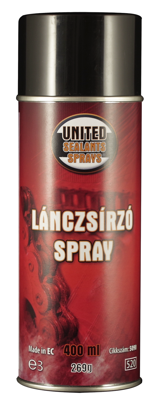 UNITED SPRAYS JÁRMŰ-, ÉS LÁNCZSÍR SPRAY 400ML termék fő termékképe