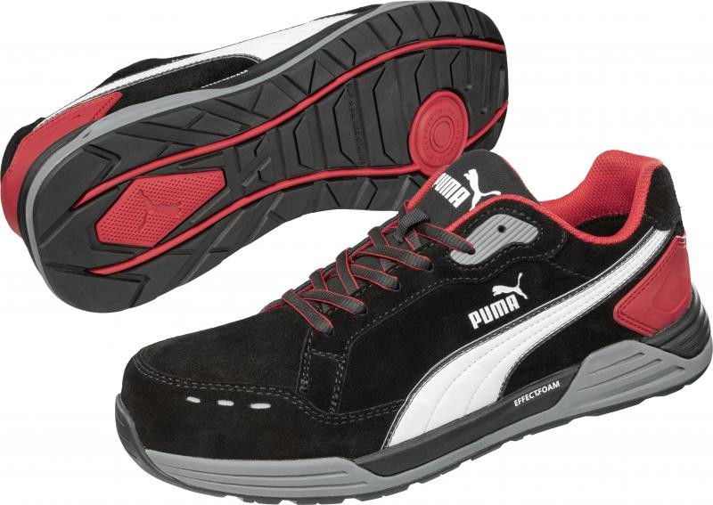 Puma Airtwist Blk Red Low S3 ESD HRO SRC munkavédelmi cipő termék fő termékképe
