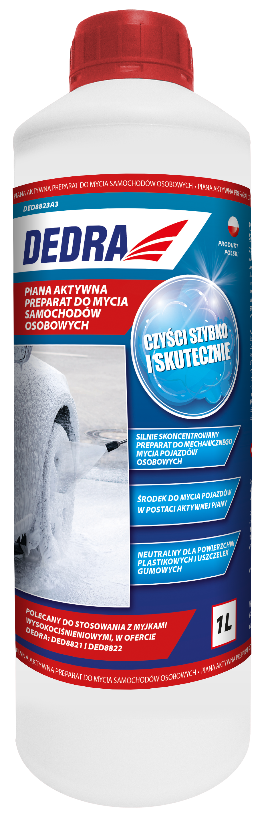 DEDRA Aktív habos autósampon 1l termék fő termékképe