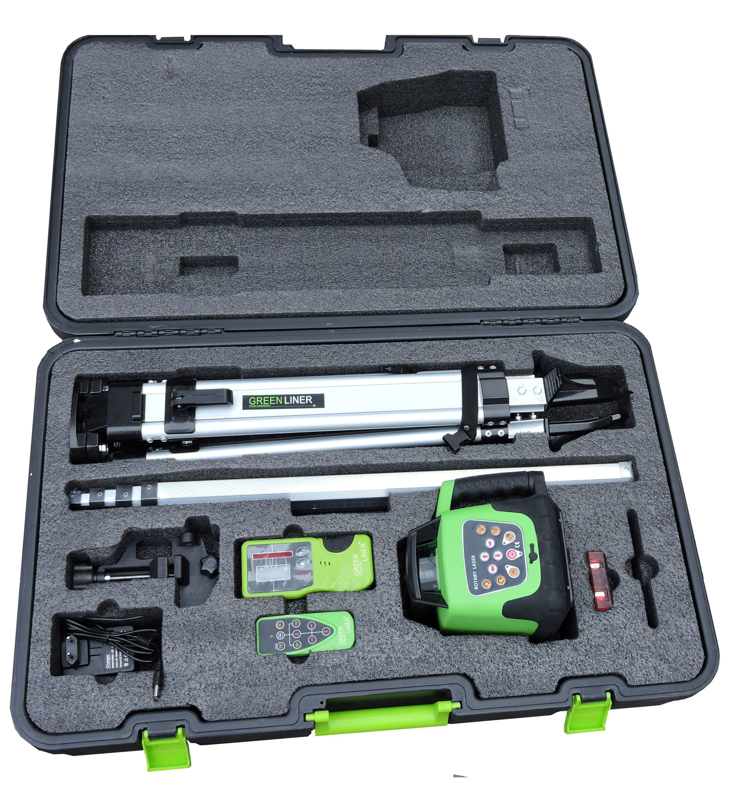 GREEN LINER Forgólézeres szintező léc+állvány termék fő termékképe