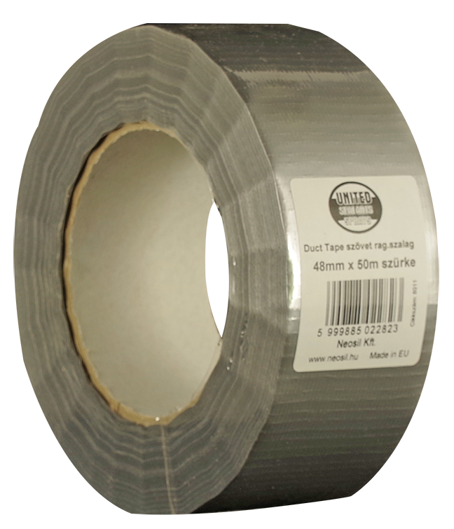 UNITED SEALANTS DUCT TAPE SZÖVETERŐSÍTÉSŰ RAGASZTÓ SZALAG (10 M, 48 MM, SZÜRKE) termék fő termékképe