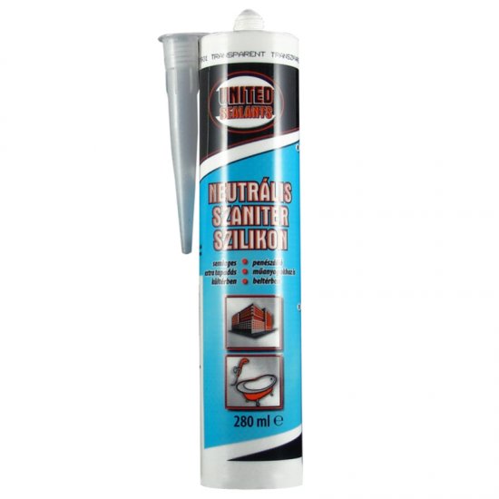 United Sealants Neutrális szaniter szilikon 280ml (transzparens) termék fő termékképe