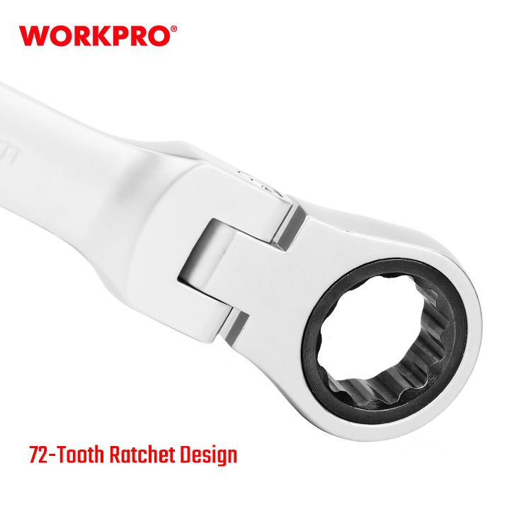 Workpro Csillag-villás kulcs racsnis, csuklós Cr-V 8 db termék fő termékképe