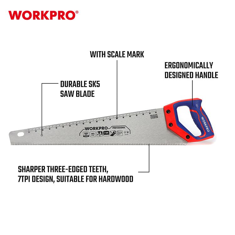 Workpro Kézi fűrész 500 mm termék fő termékképe