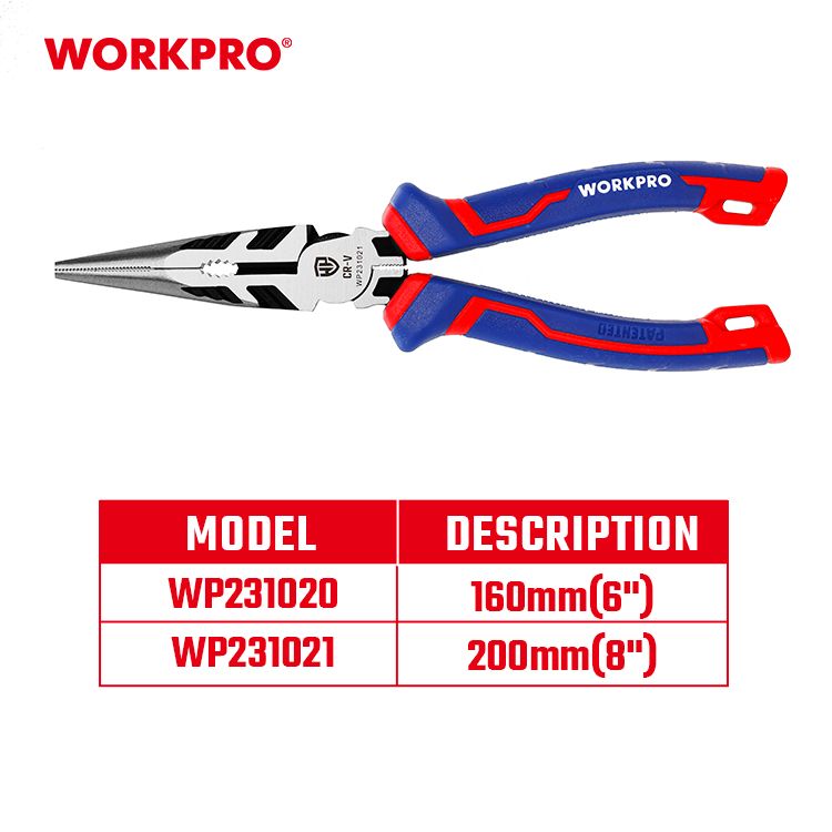 Workpro Lapos fogó Cr-V 160mm termék fő termékképe