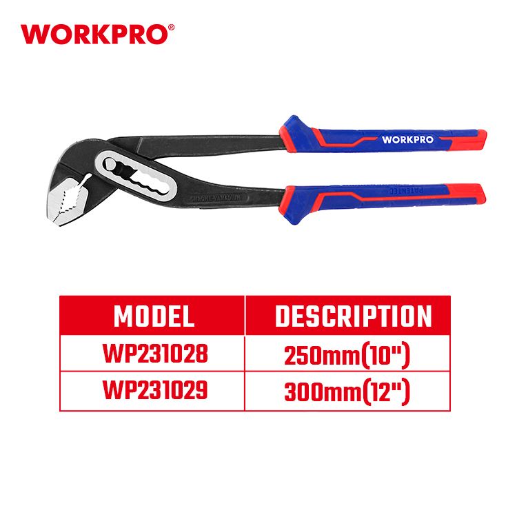 Workpro Vízpumpa fogó Cr-V 300 mm termék fő termékképe