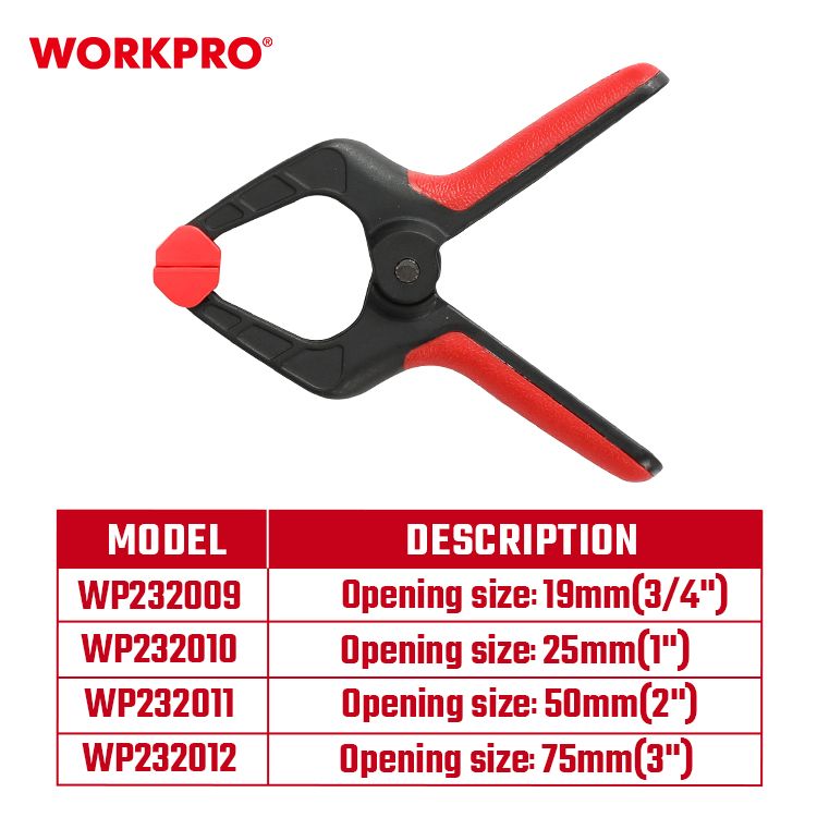 Workpro Rugós szorító csipesz 19 mm termék fő termékképe