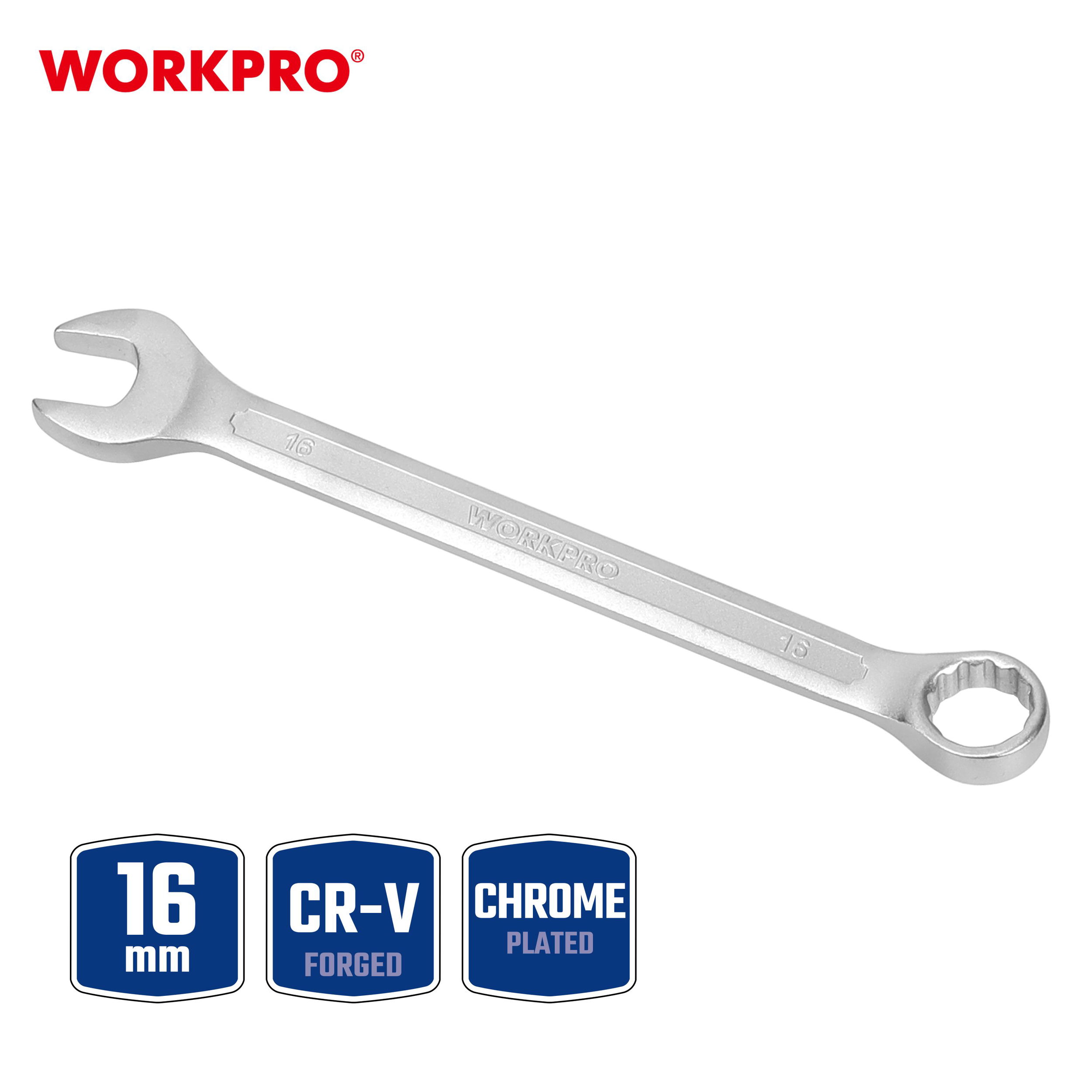 Workpro Csillag-villás kulcs Cr-V 16 mm termék fő termékképe