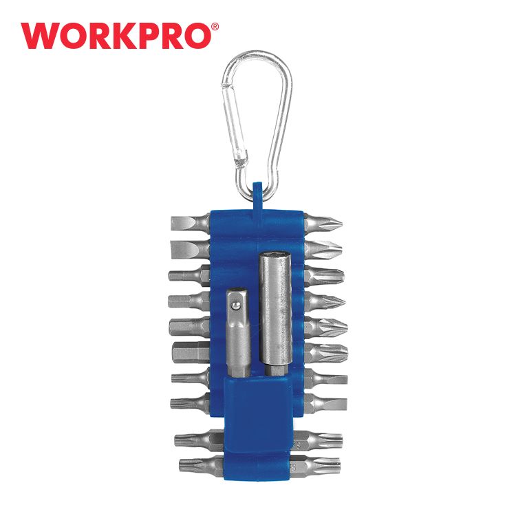 Workpro Bitkészlet karabinerrel 25mm 20db termék fő termékképe