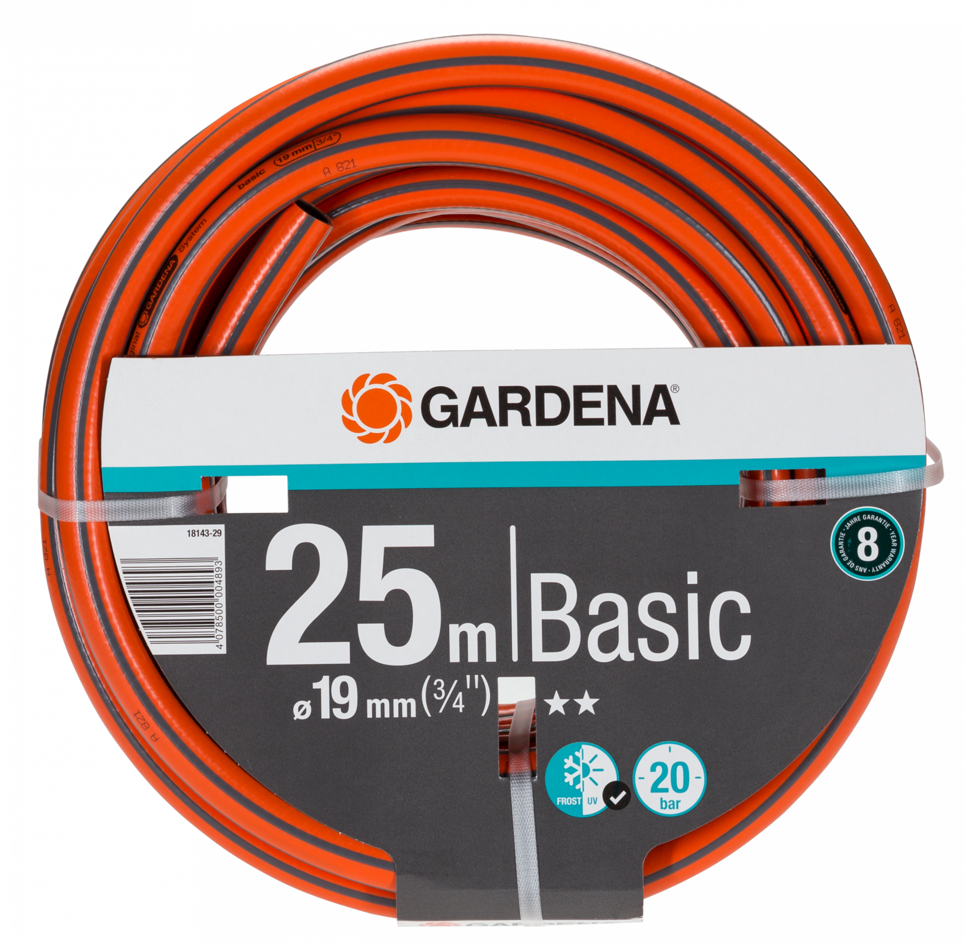 Gardena Basic tömlő, 19 mm (3/4"), 20 bar, 25 m/tekercs termék fő termékképe