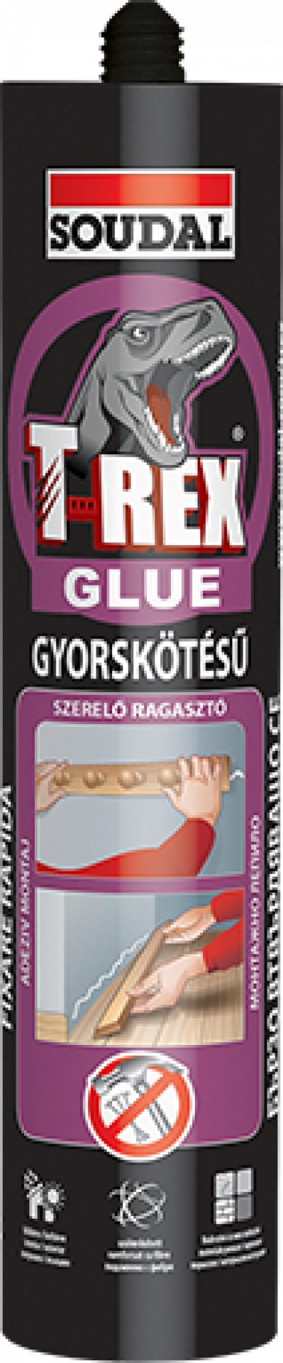 Soudal T-REX gyorskötésű szerelőragasztó, 380 g termék fő termékképe
