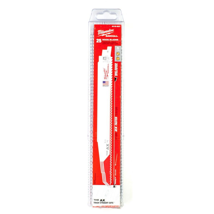 Milwaukee Heavy Duty AX szablyafűrészlap, bontó, szöges fához, Bi-Met, Co, 300 mm, 5 TPi, 25 db/csomag termék fő termékképe