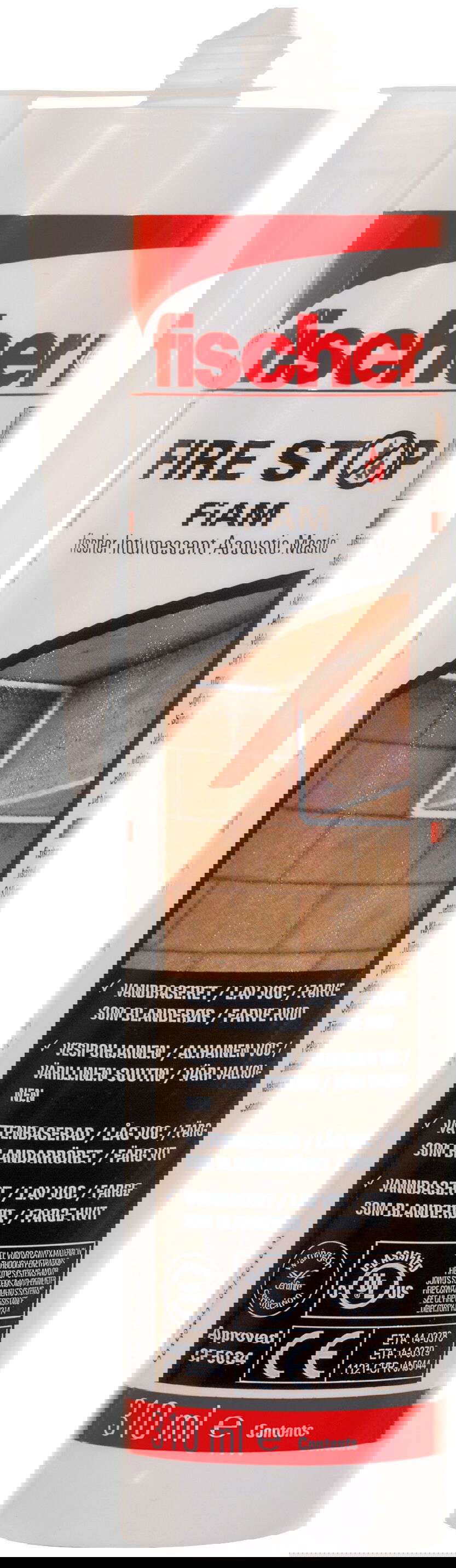 Fischer FiAM rugalmas tűzálló akusztikus paszta (ES/NL/PT/TR), 310 ml termék fő termékképe