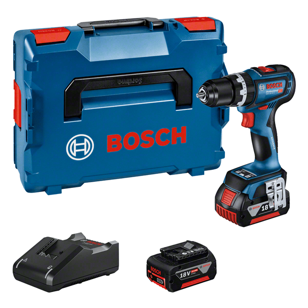 Bosch GSB 18V-90 C akkus ütvefúró-csavarozó (2 x 5.0 Ah Li-ion akkuval, L-BOXX-ban) termék fő termékképe