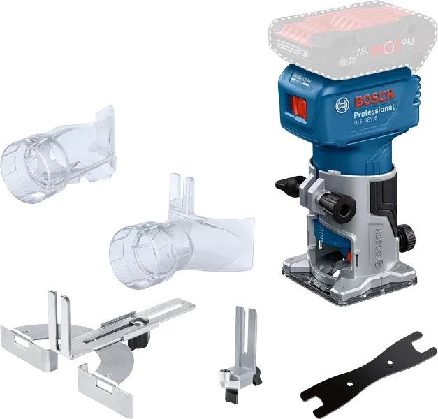 Bosch GLF 18V-8 akkus élmaró (akku és töltő nélkül, vezetősínrendszer tartozékkal) termék fő termékképe