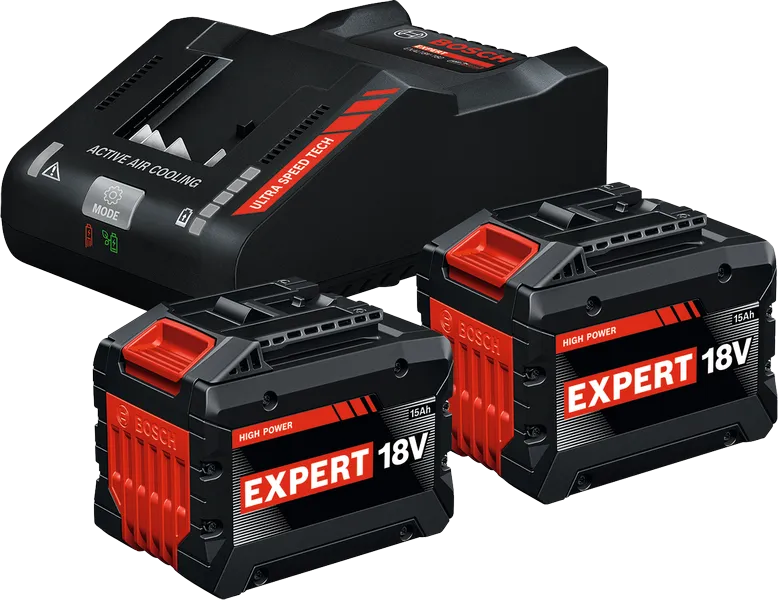 Bosch EXPERT 2 db EXBA18V-150 Li-ion akkumulátor + EXAL18V-160 gyorstöltő termék fő termékképe