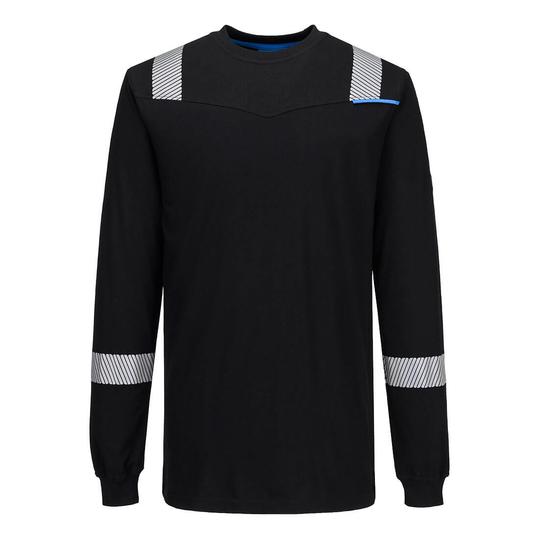 Portwest FR751 - WX3 Modaflame Knit FR lángálló hosszú ujjú póló, fekete termék fő termékképe